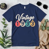 Vintage 1933 90th Birthday Retro Teardrop Design Premium T-Shirt