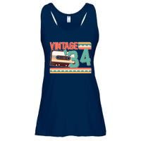 Vintage 1934 90th Birthday Cassette Tape Ladies Essential Flowy Tank