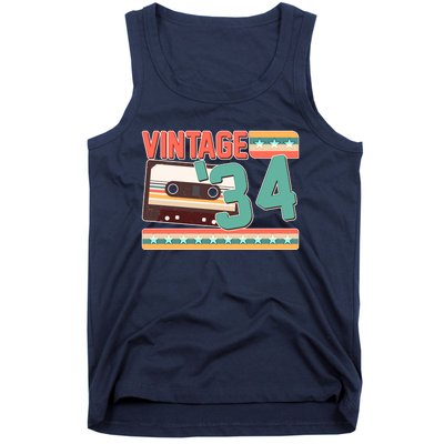 Vintage 1934 90th Birthday Cassette Tape Tank Top