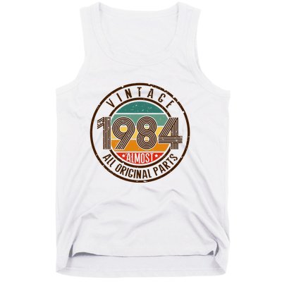 Vintage 1984 All Original Parts Vintage Birthday Gift Idea Tank Top