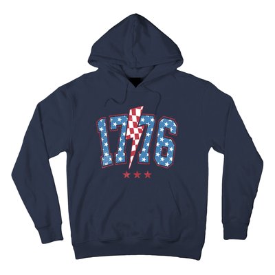 Vintage 1776 American Flag With Stars Hoodie