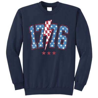 Vintage 1776 American Flag With Stars Sweatshirt