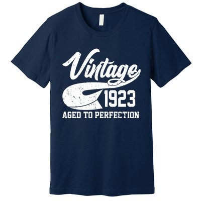 Vintage 1923 Aged To Perfection 100th Birthday Premium T-Shirt