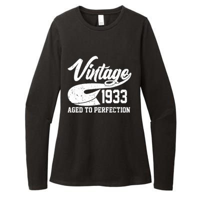 Vintage 1933 Aged To Perfection 90th Birthday Womens CVC Long Sleeve Shirt