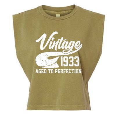 Vintage 1933 Aged To Perfection 90th Birthday Garment-Dyed Women's Muscle Tee