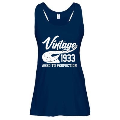 Vintage 1933 Aged To Perfection 90th Birthday Ladies Essential Flowy Tank