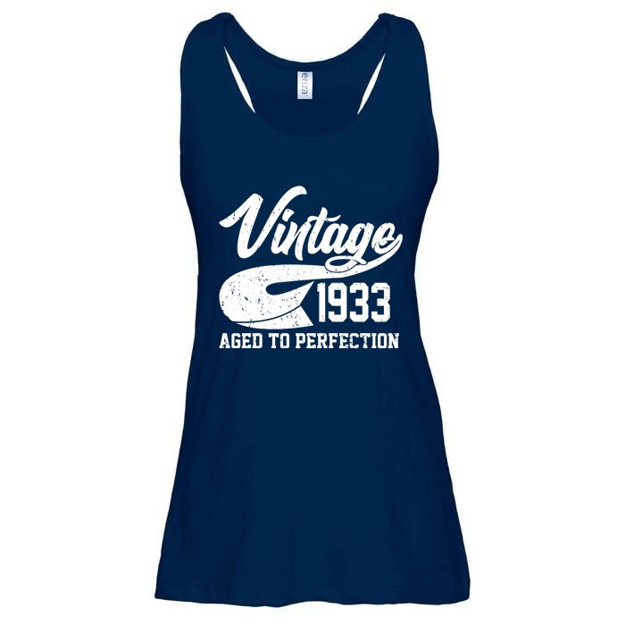 Vintage 1933 Aged To Perfection 90th Birthday Ladies Essential Flowy Tank