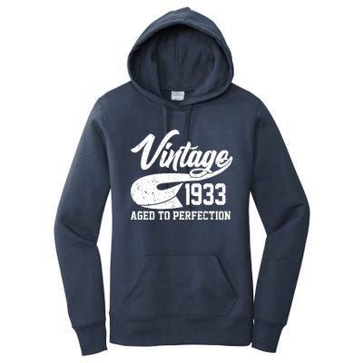 Vintage 1933 Aged To Perfection 90th Birthday Women's Pullover Hoodie