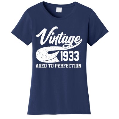 Vintage 1933 Aged To Perfection 90th Birthday Women's T-Shirt