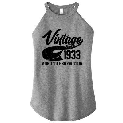 Vintage 1933 Aged To Perfection 90th Birthday Women's Perfect Tri Rocker Tank