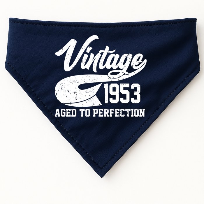 Vintage 1953 Aged To Perfection 70th Birthday USA-Made Doggie Bandana