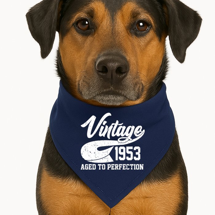 Vintage 1953 Aged To Perfection 70th Birthday USA-Made Doggie Bandana