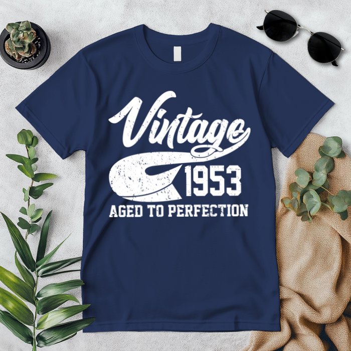 Vintage 1953 Aged To Perfection 70th Birthday Premium T-Shirt