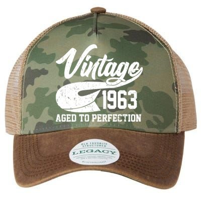 Vintage 1963 Aged To Perfection 60th Birthday Legacy Tie Dye Trucker Hat
