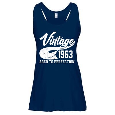 Vintage 1963 Aged To Perfection 60th Birthday Ladies Essential Flowy Tank