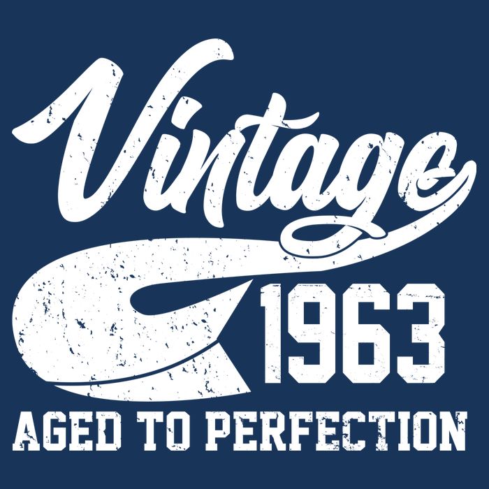 Vintage 1963 Aged To Perfection 60th Birthday Poster