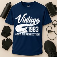 Vintage 1983 Aged To Perfection 40th Birthday Performance Shirt