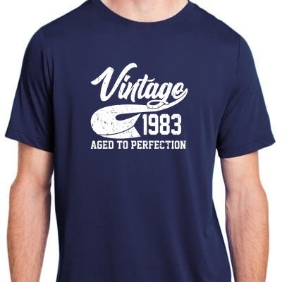 Vintage 1983 Aged To Perfection 40th Birthday Adult ChromaSoft Performance T-Shirt