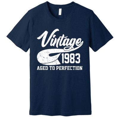 Vintage 1983 Aged To Perfection 40th Birthday Premium T-Shirt