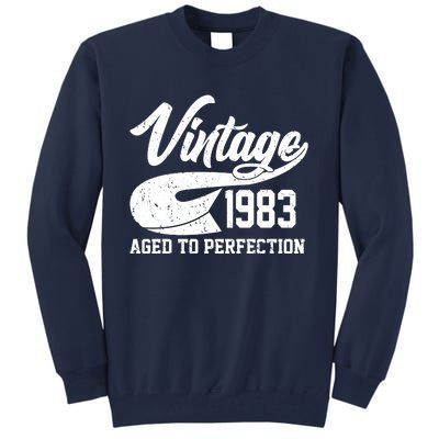 Vintage 1983 Aged To Perfection 40th Birthday Tall Sweatshirt