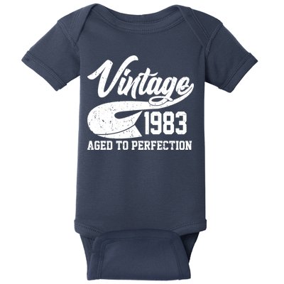 Vintage 1983 Aged To Perfection 40th Birthday Baby Bodysuit