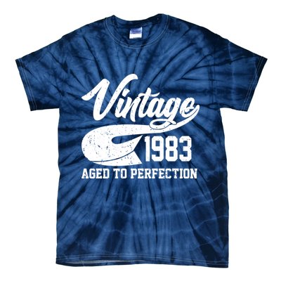 Vintage 1983 Aged To Perfection 40th Birthday Tie-Dye T-Shirt