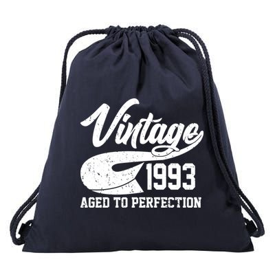 Vintage 1993 Aged To Perfection 30th Birthday Drawstring Bag