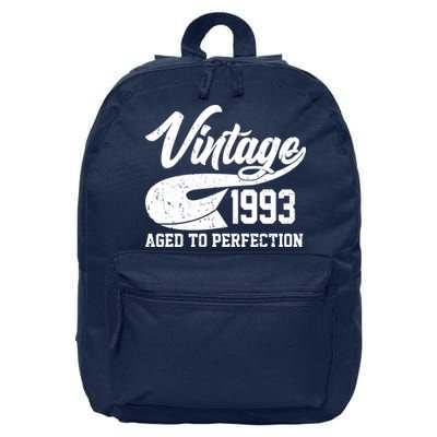 Vintage 1993 Aged To Perfection 30th Birthday 16 in Basic Backpack