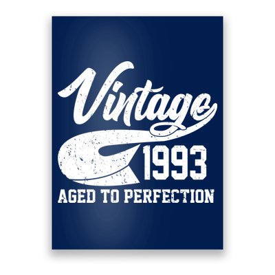 Vintage 1993 Aged To Perfection 30th Birthday Poster