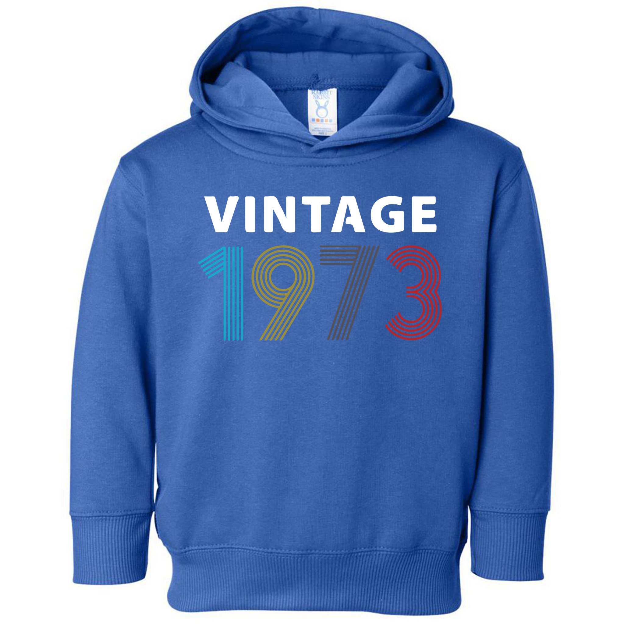 Vintage 1973 Birthday Gift For Mum Grandpa Toddler Hoodie