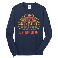 Vintage 1969 Birthday 55 Years Of Being Awesome Limited Edition Tall Long Sleeve T-Shirt