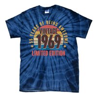 Vintage 1969 Birthday 55 Years Of Being Awesome Limited Edition Tie-Dye T-Shirt