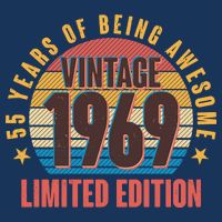 Vintage 1969 Birthday 55 Years Of Being Awesome Limited Edition Toddler Hoodie