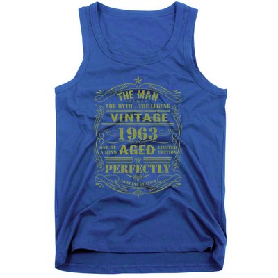 Vintage 1963 Birthday Gift The Myth Legends Gift Tank Top