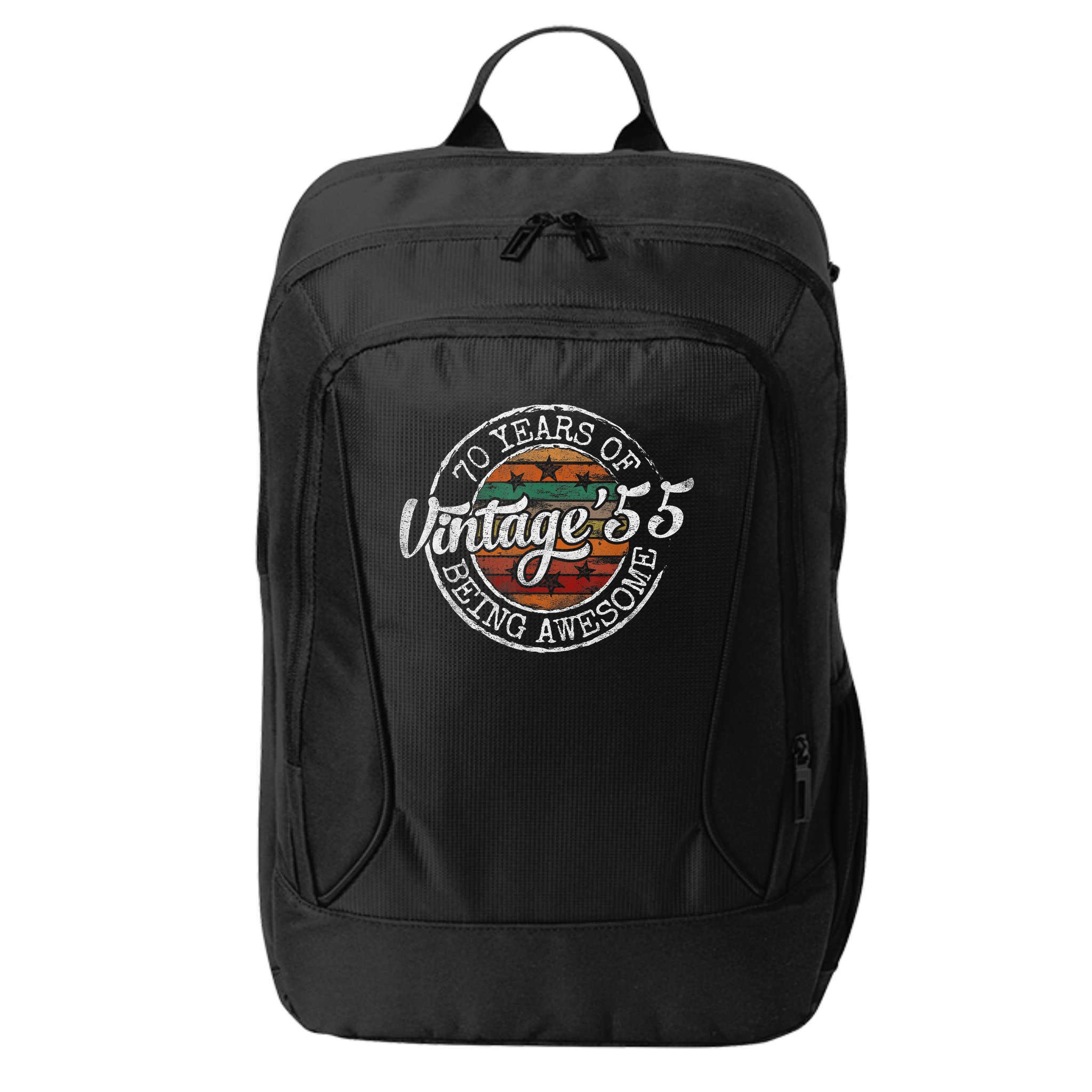Vintage 1955 Bday Stamp 70th Birthday 70 Year Old City Backpack