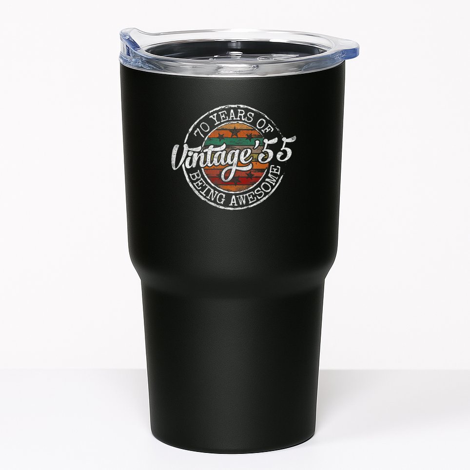 Vintage 1955 Bday Stamp 70th Birthday 70 Year Old Tumbler