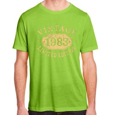 Vintage 1983 Birthday 39th Limited Edition Adult ChromaSoft Performance T-Shirt