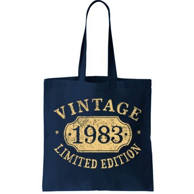 Vintage 1983 Birthday 39th Limited Edition Tote Bag