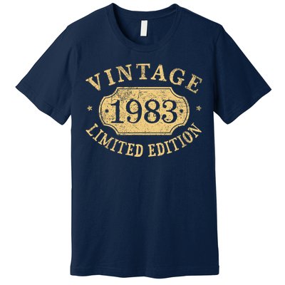 Vintage 1983 Birthday 39th Limited Edition Premium T-Shirt