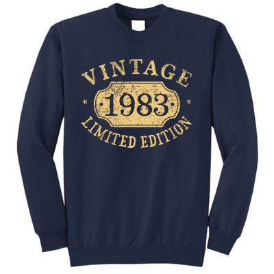 Vintage 1983 Birthday 39th Limited Edition Tall Sweatshirt