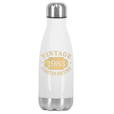 Vintage 1983 Birthday 39th Limited Edition Stainless Steel Insulated Water Bottle