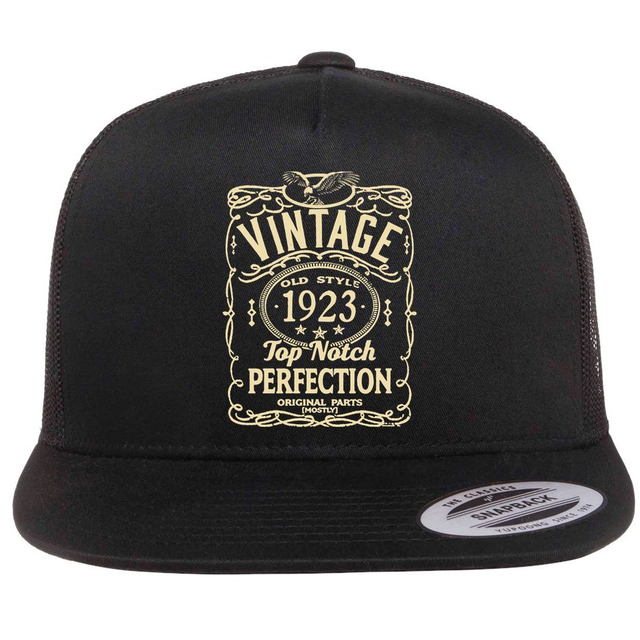 Vintage 100th Birthday top notch 1923 Flat Bill Trucker Hat