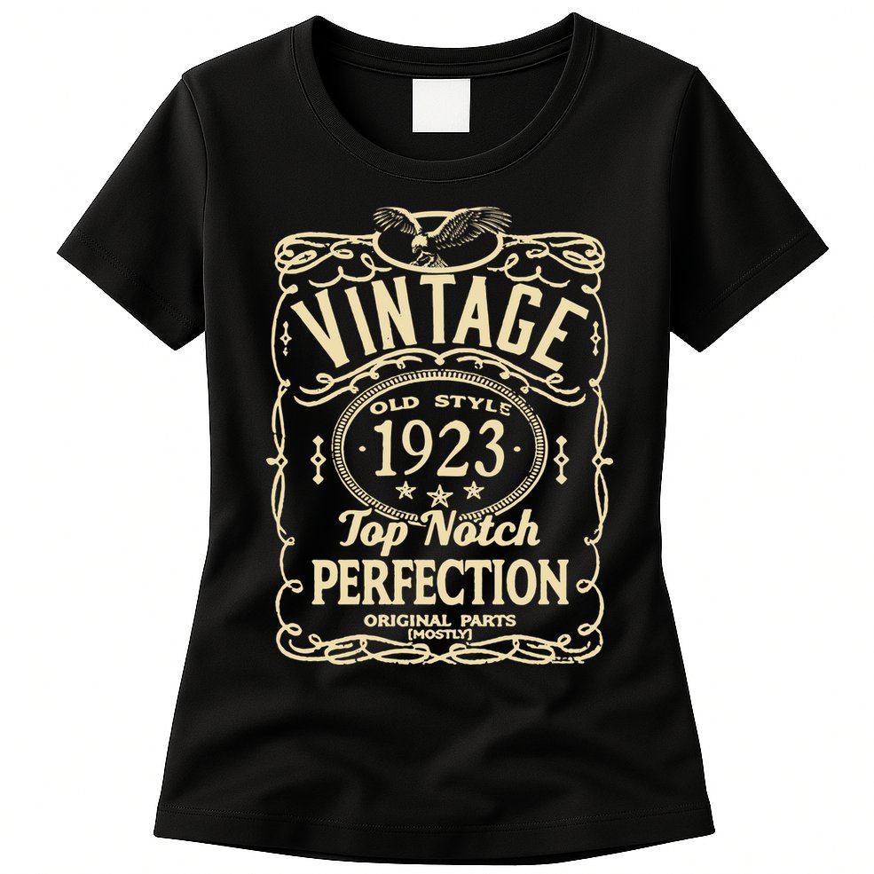 Vintage 100th Birthday top notch 1923 Womens T-Shirt