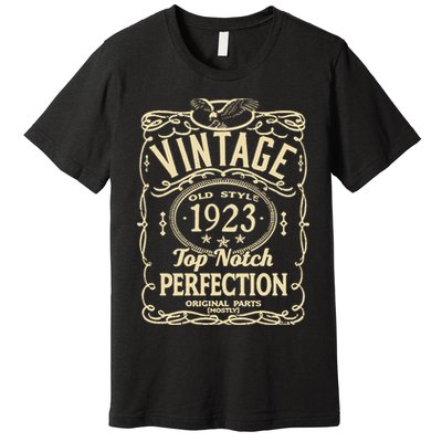 Vintage 100th Birthday top notch 1923 Premium T-Shirt
