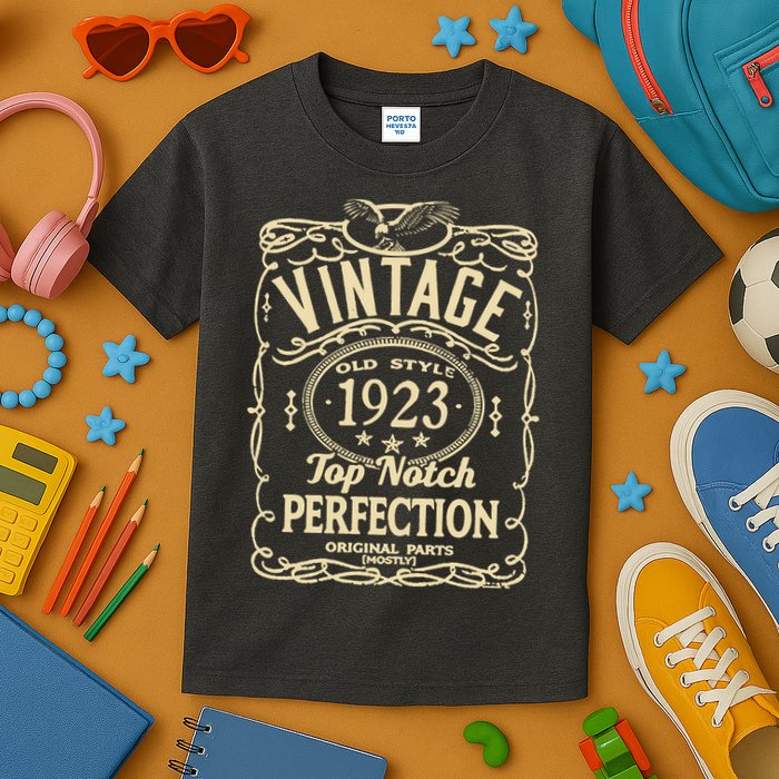 Vintage 100th Birthday top notch 1923 Kids T-Shirt