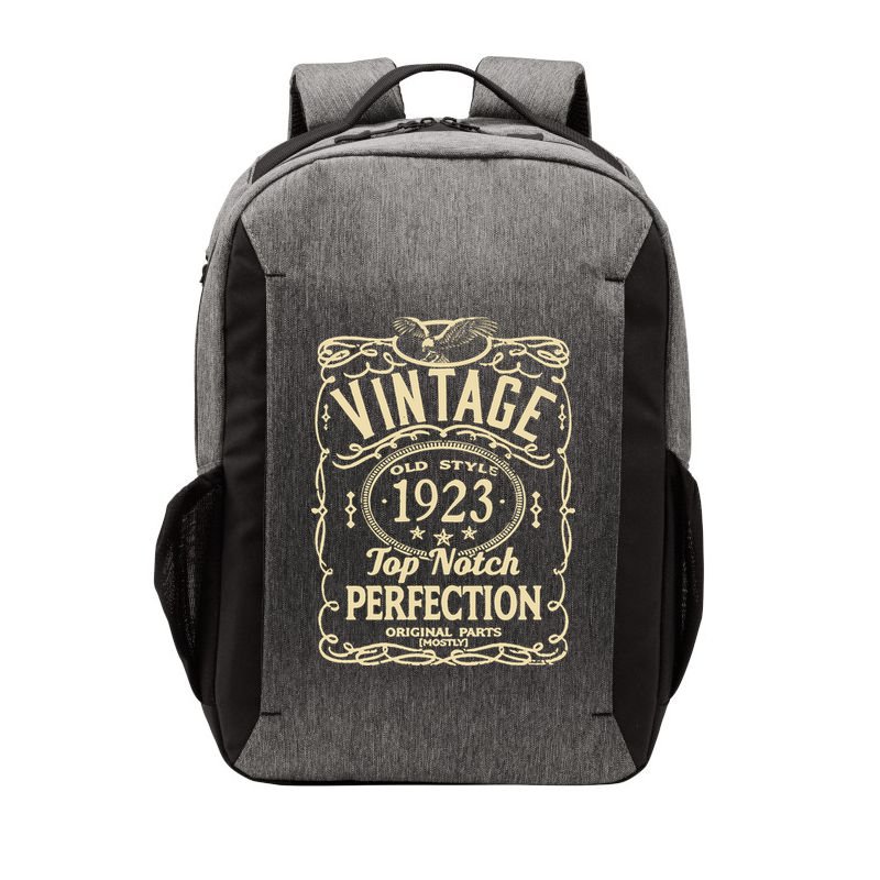 Vintage 100th Birthday top notch 1923 Vector Backpack