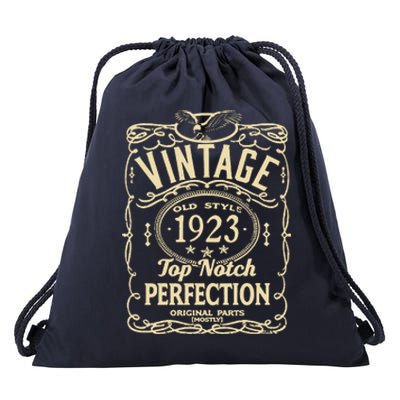 Vintage 100th Birthday top notch 1923 Drawstring Bag