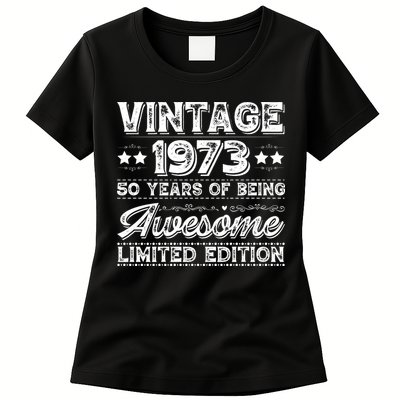Vintage 1973 Being Awesome Limited Womens T-Shirt