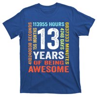 Vintage 13th Birthday Shirt Gift 13 Years Old Being Awesome T-Shirt