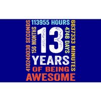 Vintage 13th Birthday Shirt Gift 13 Years Old Being Awesome Bumper Sticker